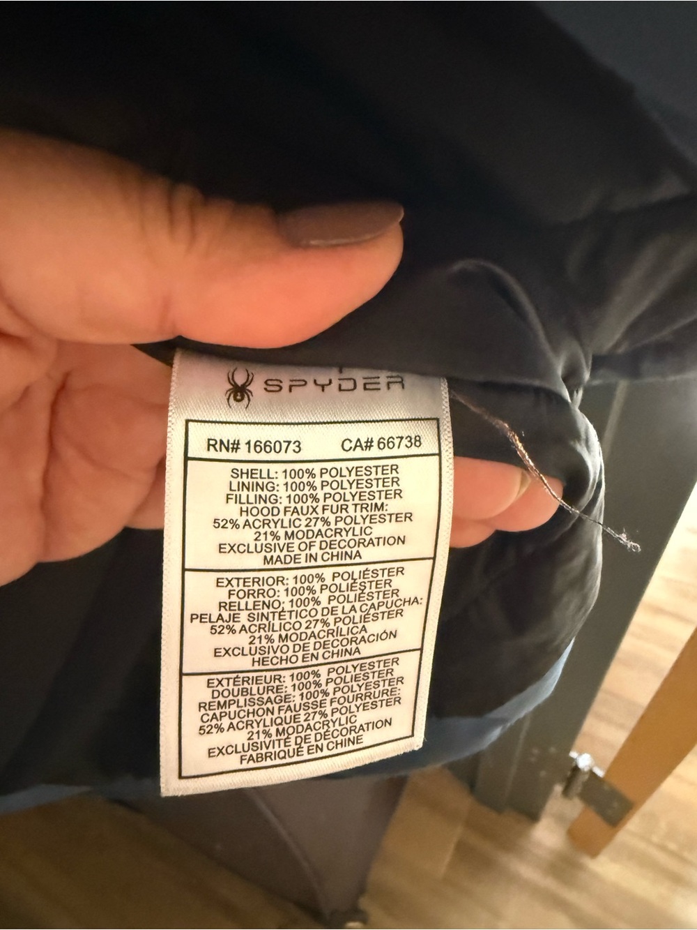 Spyder Womens Black Insulated Jacket - Black